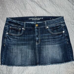 American Eagle Outfitters Dark Blue Denim Mini Skirt